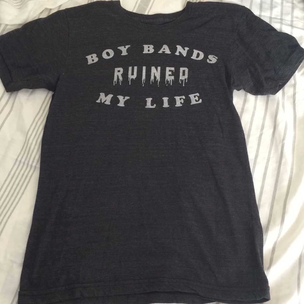 Graphic tee “Boy Bands Ruined My Life”